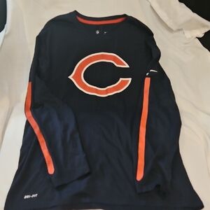Nike Dri-FIT Navy Long Sleeve Shirt Chicago BEARS